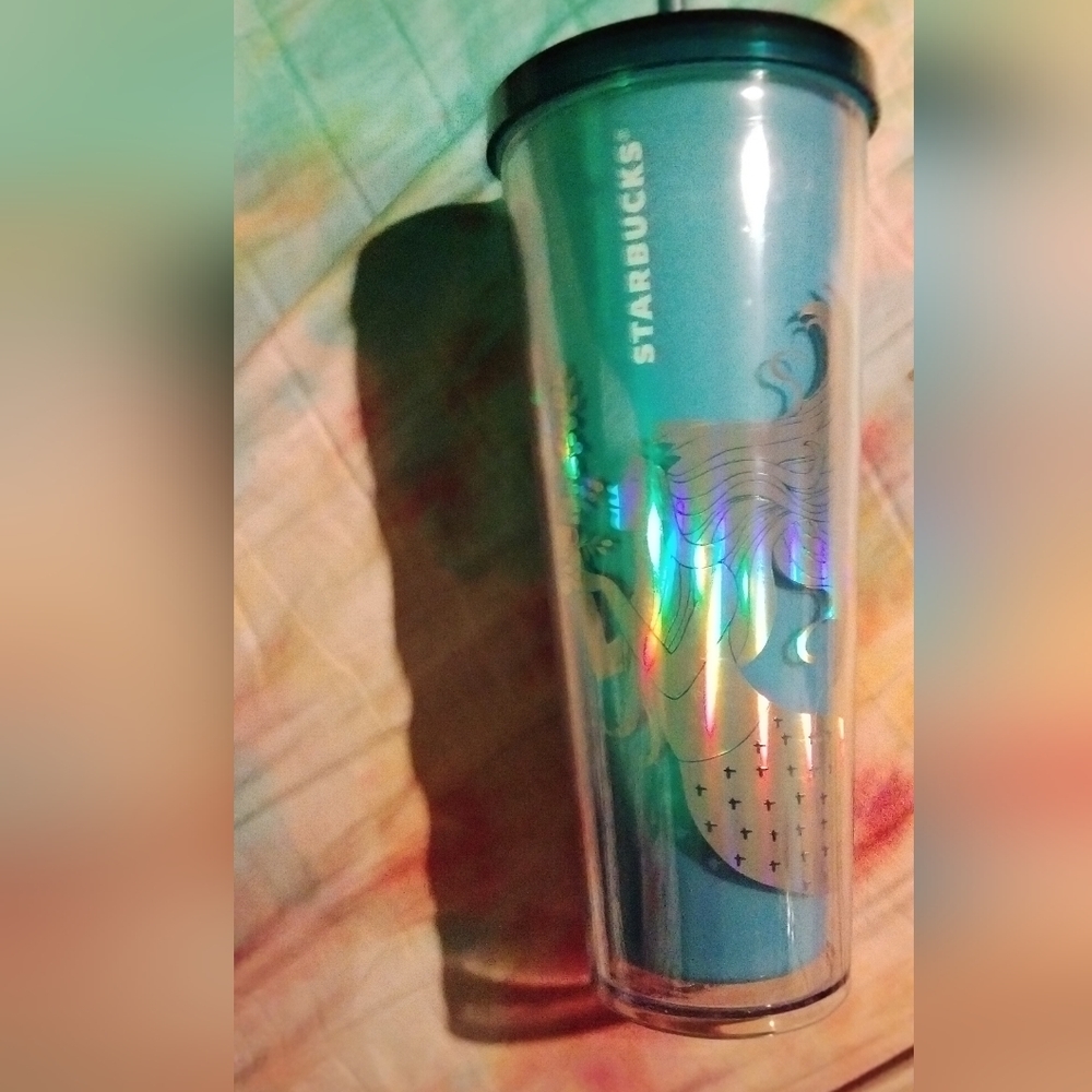 NWT Starbucks 2022 NEW* Mermaid  Frosted Iridescent Tumbler